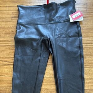 Spanx Faux Leather leggings black